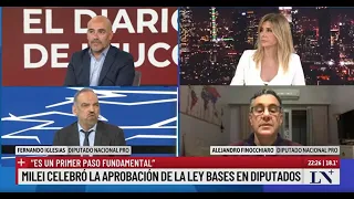 Media sanción a la Ley Bases: la palabra de los diputados Fernando Iglesias y Alejandro Finocchiaro