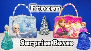 Assistant Opens Frozen Elsa and Anna Funny Surprise Lunch Boxes