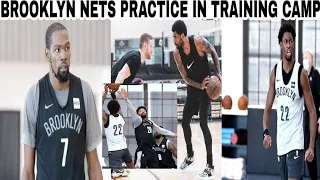 BROOKLYN NETS Practice Update in TRAINING CAMP With KEVIN DURANT and KYRIE IRVING