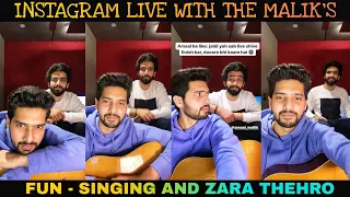 Instagram Live With The MALIK'S || Armaan Malik & Amaal Mallik - Zara Thehro || SLV2020