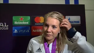 20180524 Interview with Olympique Lyon player Ada Hegerberg after the won UEFA Women's Champions Lea