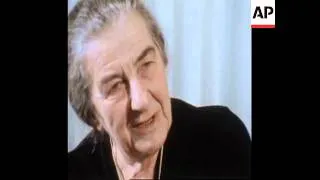 RR7216A ISRAEL: GOLDA MEIR INTERVIEW