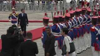 Brazilian president Lula receives his French counterpart in Brasilia | AFP