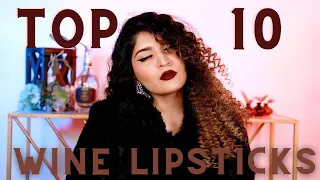 Top 10 Wine Lipsticks For The Winter Season | Swatched With & Without Makeup | Shreya Jain