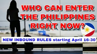 PHILIPPINE BUREAU OF IMMIGRATION TRAVEL ADVISORY effective until April 30