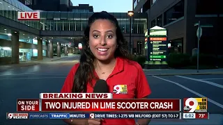 PD: 2 people on Lime scooter run red light, crash with driver in Covington