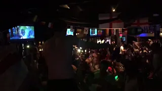 England fans go mental after beating Colombia on penalties - high quality