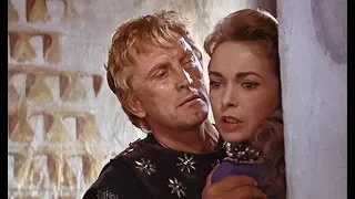 The Vikings (1958) - Janet Leigh rejects Kirk Douglas; Kirk fights Tony Curtis