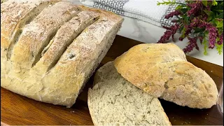 I don’t buy bread anymore! New perfect recipe for quick bread in 5 minutes. Simply delicious!