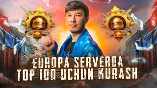 EUROPA SERVERDA TOP-100 KIRDIK ➤ OLG'A O'ZBEKISTON ➤ VAXSHIYONA O'YINLAR ➤ 🇺🇿🔥 - PUBG MOBILE