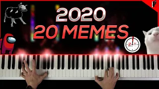 1 PIANO, 2020 MEMES (in 2 Minutes and 20 Sec.)