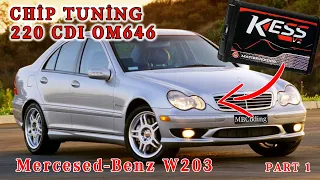 Mercedes-Benz C-class W203 Chip tuning 220CDI OM646 Part 1 We bring down the block to be continued!