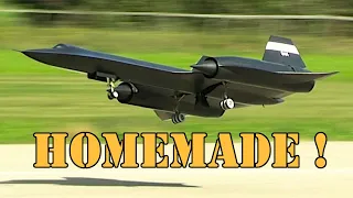 Fantastic Lockheed SR-71 Blackbird RC Twin-Turbine Jet - Test, Takeoff, Flight, Landing