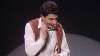 Rowan Atkinson Live   Star of Mr Bean   Funny invisible drum kit sketch