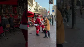 Amsterdam Santa Jingle Bell Rockers🎅| 4K Travel to Netherlands | Little Happy Travels