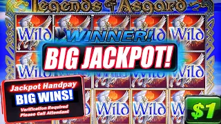 LEGENDS OF ASGARD HIGH LIMIT BIG JACKPOT WIN! ➜ INSANE SLOT PLAY