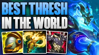 RANK 1 THRESH ONE-TRICK IN THE WORLD! | CHALLENGER THRESH SUPPORT GAMEPLAY | Patch 13.24 S13