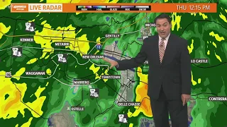 Storms With Heavy Rain and Some Street Flooding Today