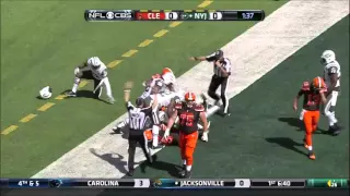 Josh McCown Helicopter hurdle