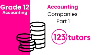 Grade 12 Accounting | Introduction to Companies (Part 1) by 123tutors
