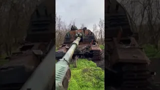 Russian howitzer Msta-S destroyed in Ukraine!! #shorts #viralshorts #ukraine #youtubeshorts