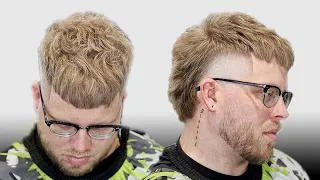 Best Mullet Crop Top Haircut Tutorial 🔥 High Taper Detailed Scissor Work Breakdown