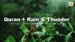 Rain and Peace Quran Recitation for sleeping relaxation meditation #quranrain #quranrecitation