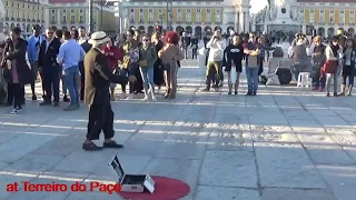 Talented street performers in Lisbon, Portugal