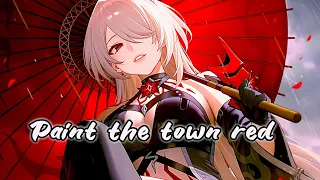 Doja Cat - Paint The Town Red (Sped Up Cover) [Lyrics 8D Nightcore] | USE HEADPHONES 🎧