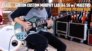 No Talking...Just Tones | Gibson Custom Murphy Lab '64 SG Standard w/Maestro Antique Pelham Blue