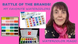 Watercolor Magic ✨Battle of the Brands ✨My Top Three Favorite Watercolors #watercolour #arttutorial