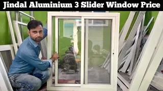 Jindal 3 Track slider Window Price | 4 Track Aluminium Sliding Window |