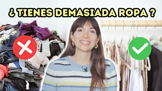 Cómo DEJAR DE ACUMULAR ROPA que NO necesitas ❌ tips para tener un armario minimalista con menos ropa