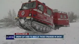 Snow cat used to rescue those stranded in snow