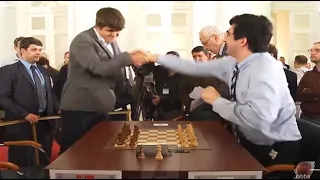 The Most Powerful Chess Handshake of all time