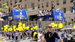 Golden State Warriors Championship Parade 2022 || Market Street San Francisco