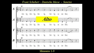 Schubert - Deutsche Messe - D872-5  Sanctus - Alto