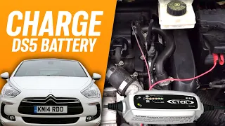 How To Charge Battery Citroen DS4 DS5 or Peugeot 3008 5008