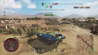 World of Tanks Console How to STARK "Kasserine" Stark Strv S1 Top Gun Gameplay