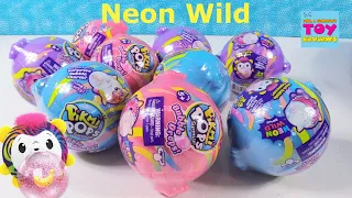 Pikmi Pops Surprise Neon Wild Bubble Drops Blind Bag Toy Review | PSToyReviews