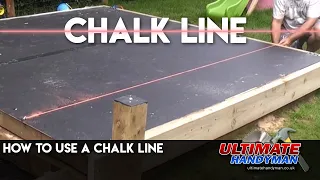 How to use a chalk line