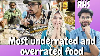 Most underrated and overrated food by RHS |Indian reaction