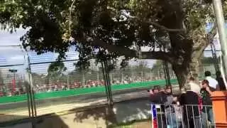 2015 Formula 1® Rolex Australian Grand Prix - F1 cars blasting pass first corner