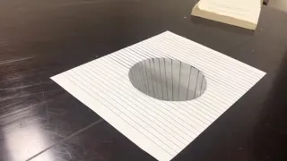 Trompe L’Oeil “Trick” 3D Drawing