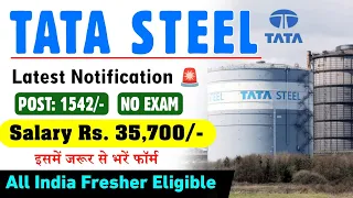 TATA Steel JET Recruitment 2024 | Post: 1542/- Fresher Apply ! TATA Steel Job in Jamshedpur 2024