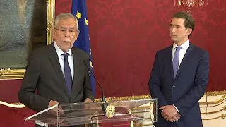 19.05.2019 - Alexander Van der Bellen & Sebastian Kurz - Neuwahlen Österreich / Ibiza-Video Strache