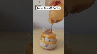 Lotus Biscoff Coffee #shorts #coffee #cafe #homecafe #coffeerecipe #how #espresso #viral #cafevibes