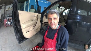 BMW X3 Πως βγαζω ταπετσαρια πορτα Door Panel Removal