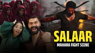 SALAAR MAHARA MASS Fight Scene REACTION | SALAAR KATERAMMA FIGHT SCENE REACTION | Prabhas 🔥
