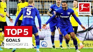 Top 5 Goals • Matchday 21 - 2021/22